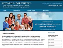 Tablet Screenshot of borensteinlaw.com